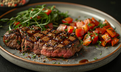 Food Feast: Delicious Steak Cooking Close ups