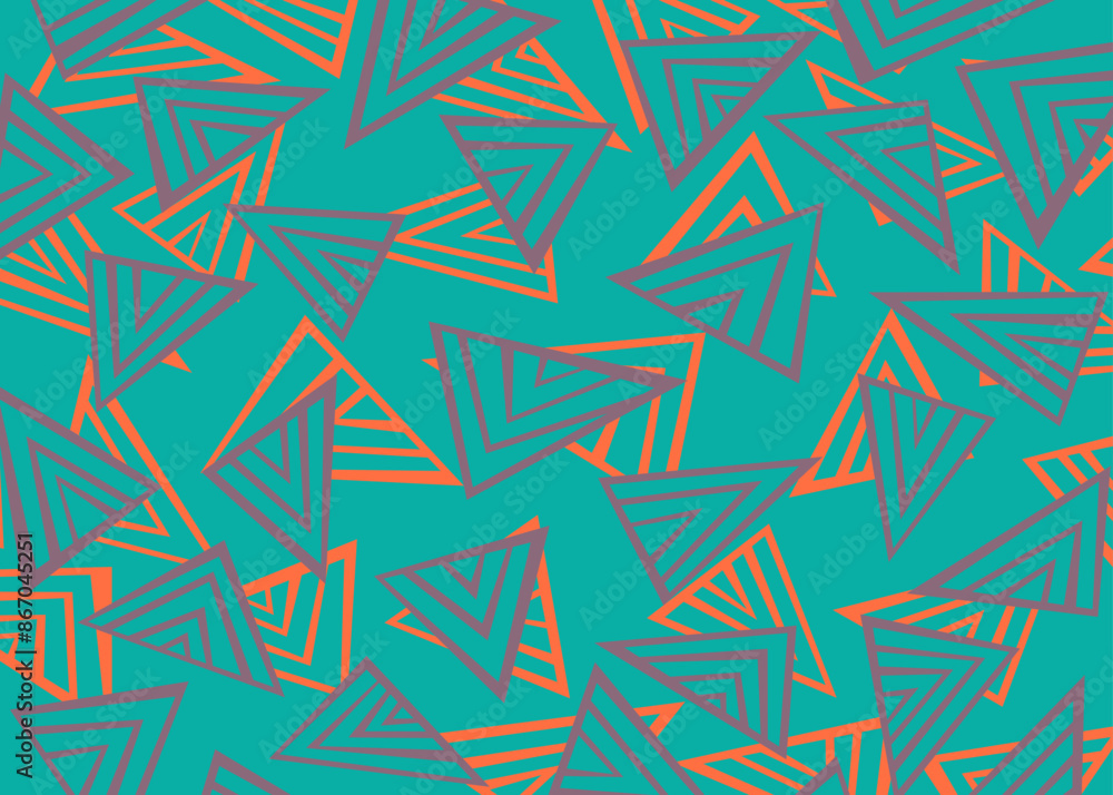 Poster abstract background with seamless irregular overlapping triangle lines pattern