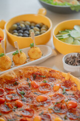 Pizza and party Day Close up
