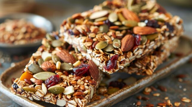 Goes beyond basic granola bars this foraged nut and seed mix combines wild almonds pumpkin seeds and dried cranberries for a tasty and filling snack.
