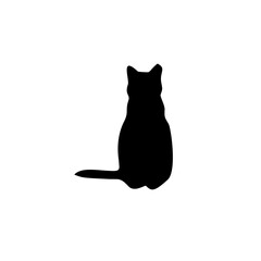 Cat Silhouettes Vector Illustration, perfect for Halloween, cat lovers. Features various cat poses. Ideal for pet, animal, feline, domestic, house cat themes