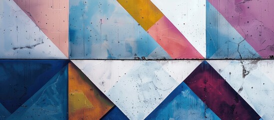 Geometric wall backdrop
