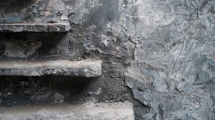 Fototapeta premium Industrial background with textured grey stone and copy space for construction concept
