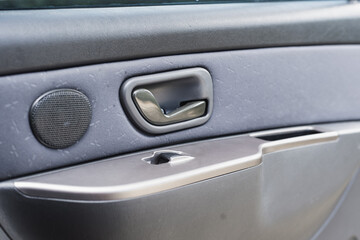 Naklejka premium Old Car Interior Design, Early 2000