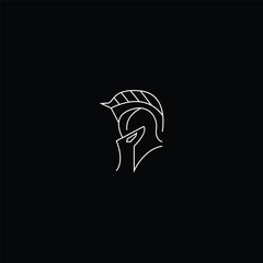 Spartan logo icon design template
