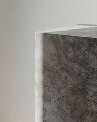 Walls and platforms with richly textured gradients. Interior background with sunlight. 3d rendering.