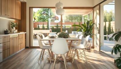 Obraz premium modern dining room with table