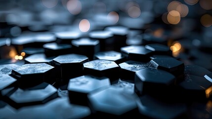 Obraz premium modern style hexagon arrangement with gradient colors for wallpaper or background