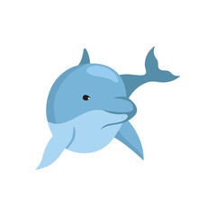 cute dolphin fish cartoon