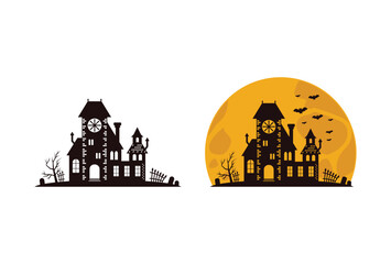 Halloween Haunted House illustration