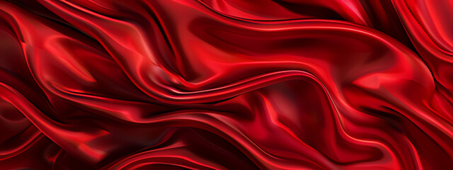 Obraz premium red silk background ,red satin background ,red satin fabric