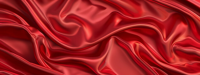 Obraz premium red silk background ,red satin background ,red satin fabric