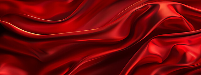 Obraz premium red silk background ,red satin background ,red satin fabric