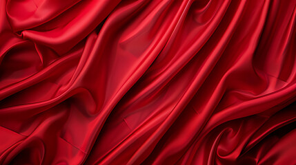 Obraz premium red silk background ,red satin background ,red satin fabric