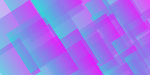 Abstract blue and pink background with squares. Vector illustration. Digital image of light rays, stripes lines with blue and pink light, speed and motion blur over dark blue and pink background .