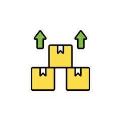 Growth icon design with white background stock illustration