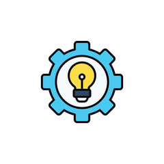 Idea icon design with white background stock illustration