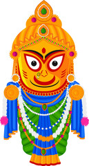 illustration of Rath Yatra Lord Jagannath
