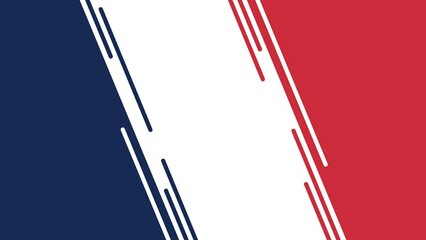 Bastille day, French national day background animation 