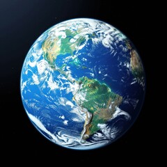 Fototapeta premium Earth From Space: North and South America