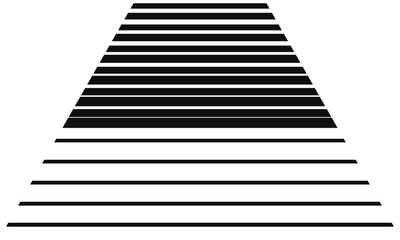 Abstract simple black horizontal irregular stripe line pattern.