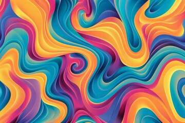 Fototapeta premium Abstract Swirling Colors Pattern
