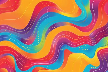 Abstract Colorful Swirls Background