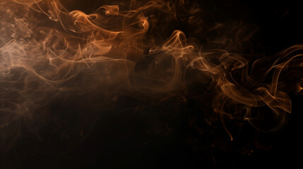Fototapeta premium A black and orange background with smoke and fire