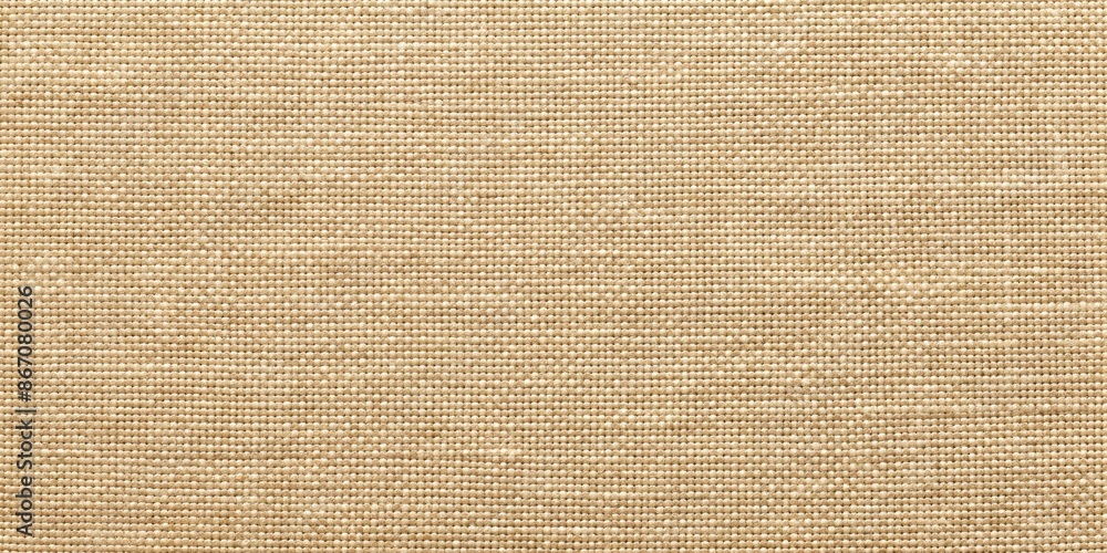 Poster Seamless texture of canvas fabric background in beige , textile, material, pattern, texture, cloth, seamless, background, canvas