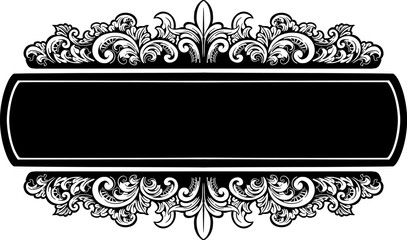 Vintage invitation or card template with lace ornament stock illustration