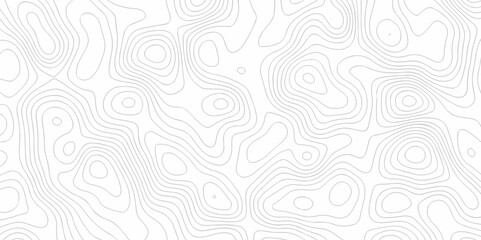 Fototapeta premium White wave line grid map and Topographic contour map lines. Seamless pattern with lines Topographic map. Geographic mountain relief diagram striped diagonal line wave carve pattern. 