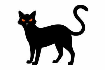 Halloween cat vector illustration