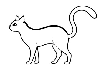 Halloween cat vector illustration