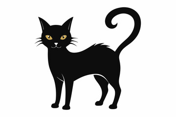 Halloween cat vector illustration