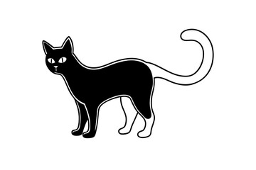 Halloween cat vector illustration