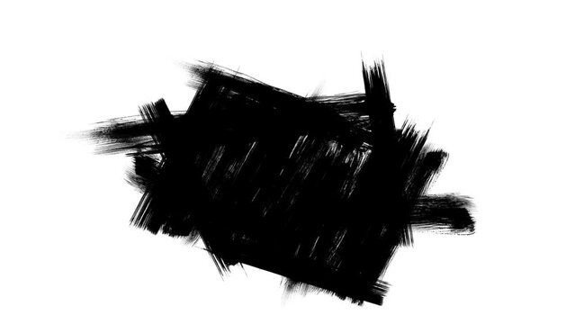 Abstract Painted Brush Strokes. Matte Transitions. Isolated Elements Rough grunge paint texture reveal fade texture motion graphic, slide show, fades, mattes, masks, fades, mattes, reveals.