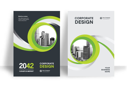 Green and Black Book Cover Layout