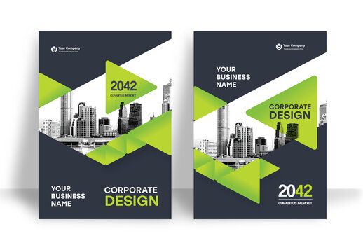 Green and Black Book Cover Layout
