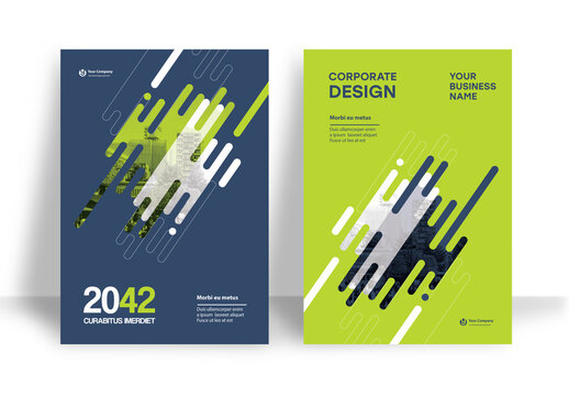 Green and Black Book Cover Layout