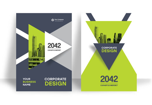 Green and Black Book Cover Layout