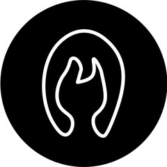 Healthy Hair Line White Circle Black