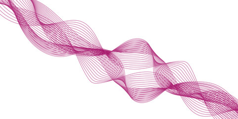 Abstract wave pink line banner, template, wallpaper background. Abstract wave element for design. Digital frequency track equalizer, Abstract wave line for banner, template, wallpaper background. 