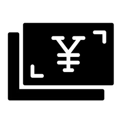 yen sign icon