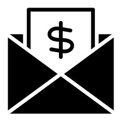 envelope with dollars