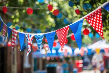 A local festival with patriotic themes, celebrating national heritage and civic pride