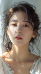 Captivating Beauty of Asian Woman in Serene Spa Setting