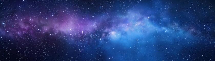Stunning view of a galaxy with colorful nebula and stars in the night sky, showcasing the beauty and vastness of space.