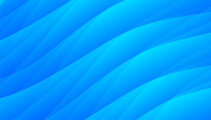 abstract blue wavy and curvy template for business presentation