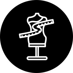 Fashion Design Line White Circle Black