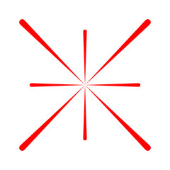 Fireworks red white illustration vector